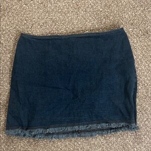 Stylish Dark Blue Mini Skirt